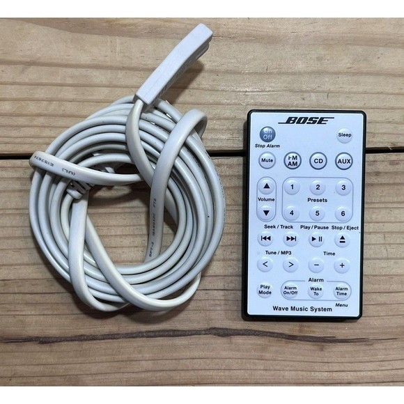 Bose Wave Radio CD Player AWRCC2  - Platinum White with Bluetooth Adapter - Picture 8 of 12